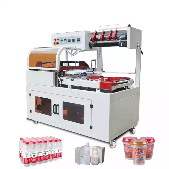 HNOC fresh leaf vegetable pack machine automatic bottle shrink wrapping machine / 1