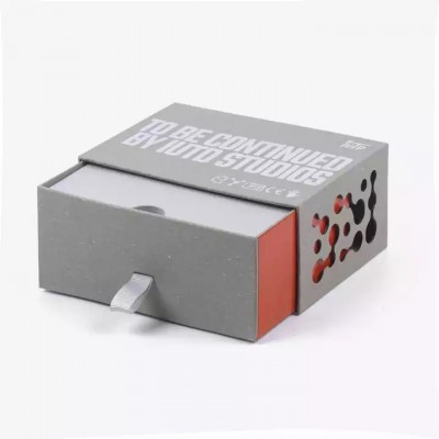 Eco Packaging Special Technology Electronic Products Design Rigid Rectangle Drawer Box Packaging Cus