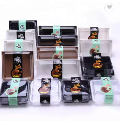 Plastic Disposable Dessert Packaging Benji Mousse Pastry Cake Box / 3