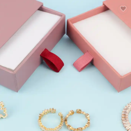 Free Design Customized Paper Cardboard Drawer Jewelry Storage Packaging Box Drawer Sliding Satin Nec / 3