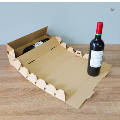 Portable Round Folding Box Packaging Custom Print Colour Paper Cardboard Gift Wine Bottle Champagne  / 2