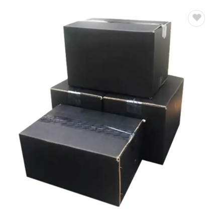 oem wholesale black shipping kraft paper box mailer small business custom packaging with logo for cl / 2