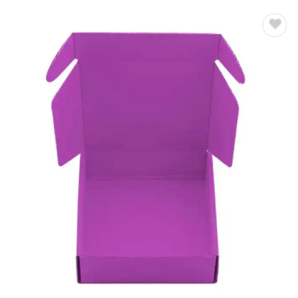 Purple Custom Logo Cardboard Mail Box Packaging Paper Corrugated Box / 2