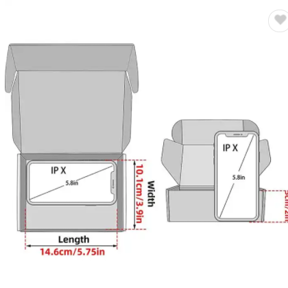 Purple Custom Logo Cardboard Mail Box Packaging Paper Corrugated Box / 3