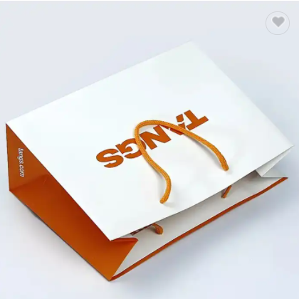 New Luxury Wholesale Custom Printed Luxury Logo Recycle Paper Shopping Bags Clothing Store Paper Bag / 3
