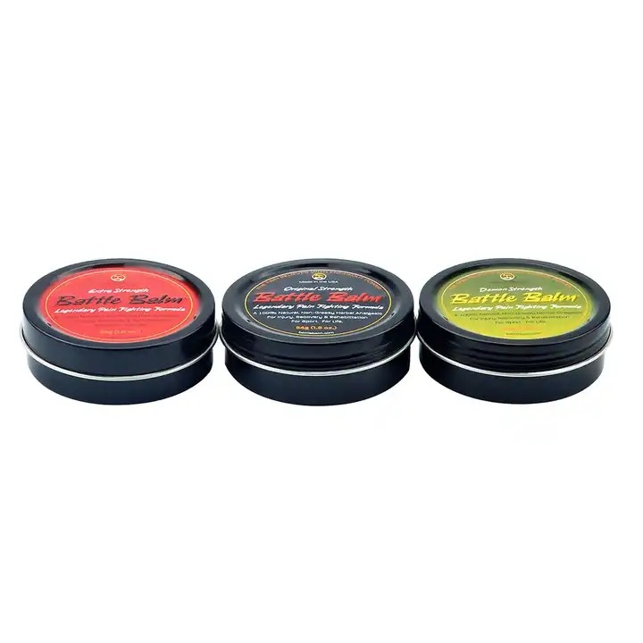 2 OZ 3OZ Tin Flat Container with Tight Sealed Twist Screw top Cover Hair Wax Cosmetic Cream Make Up  / 2