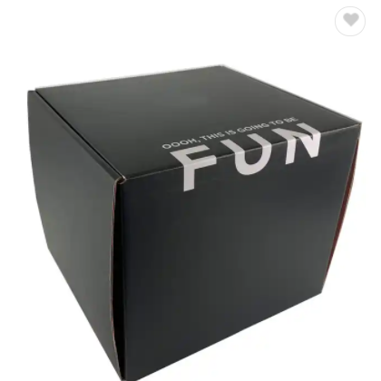Custom Printed Mailer Shipping Box Custom Logo Packaging Boxes Black Corrugated Mailer Boxes For Swe / 1