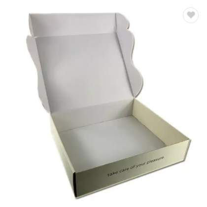 Custom printing logo eco friendly larger cardboard white folding apparel clothing packaging boxes / 1