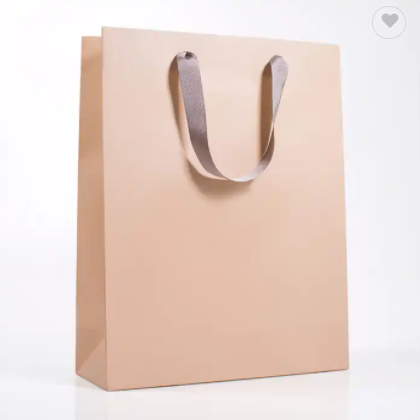 Hot Sell Multi Color Selection Plain Paper Bag Hight Quality Shopping Apparel Personalised Recyclabl / 3