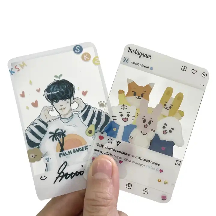 High Quality Custom Design Personalized Printed Logo Advertisement Transparent PVC Card / 1