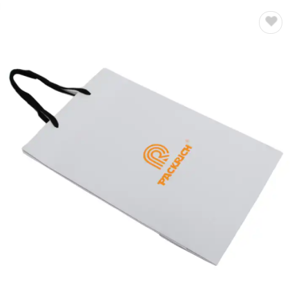 2022 White Fancy Strong Print Custom Made Twist Handle Kraft Brown Paper Bag / 3