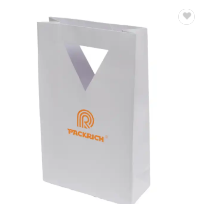 2022 White Fancy Strong Print Custom Made Twist Handle Kraft Brown Paper Bag / 2