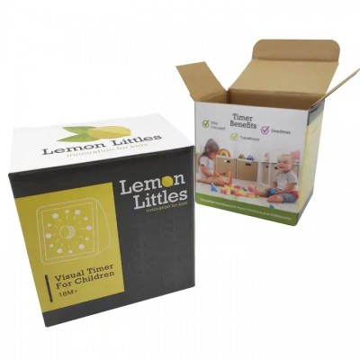 Wholesale Colored Artpaper Coated Small Product Clock Gift Packaging Kraft Paper Corrugated Rigid Ca