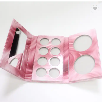 Private label multifunction paper cardboard empty eyeshadow /cheek tint containers eyeshadow blush p / 2