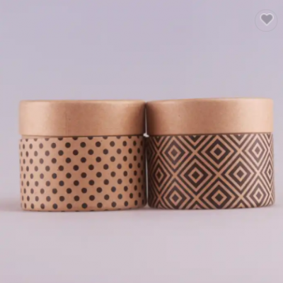 Custom kraft keychain gift paper tube cosmetic jar cardboard packaging box