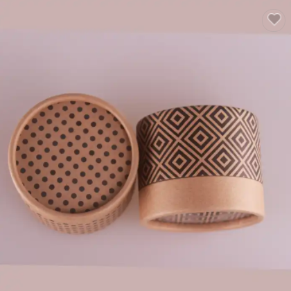 Custom kraft keychain gift paper tube cosmetic jar cardboard packaging box / 2