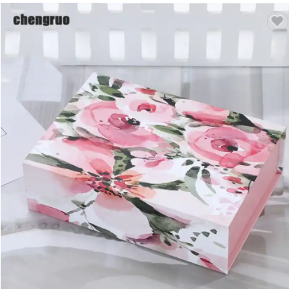 Chengruo Stock Cajas Embalaje Versandkarton Book Shape Style Foldable Magnetic Closure Gift Paper Bo / 3
