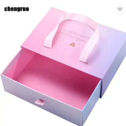 Chengruo Stock Verpakking Dozen Regalos Personalizados Slide Drawer Jewelry Gift Packaging Paper Box / 1