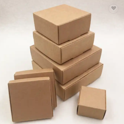 Multi Size Paper Soap Box Kraft Paper Gift Box Package Shipping Cardboard Kraft Paper Packaging Box  / 3