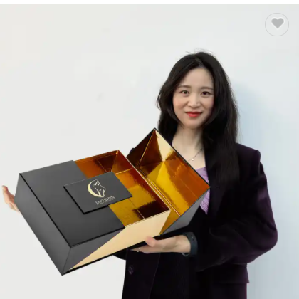 Custom Logo Satin Insert Luxury Beauty Products Premium Gift Magnetic Lid White Paper Cosmetic Box P / 2