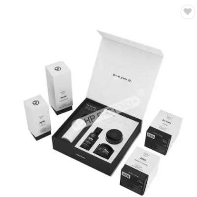 New Arrival Luxury Holography Shiny Display Custom Door Open PR Beauty Skincare Product Gift Set Pac