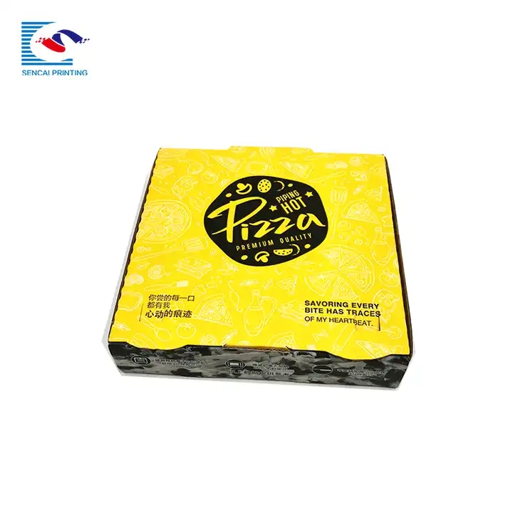 SENCAI Wholesale Customized Logo Paper Corrugated Shipping Box Pizza Box / 1