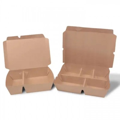 High-end Customized Take Away Paper Food Box Snack Box With PE Film