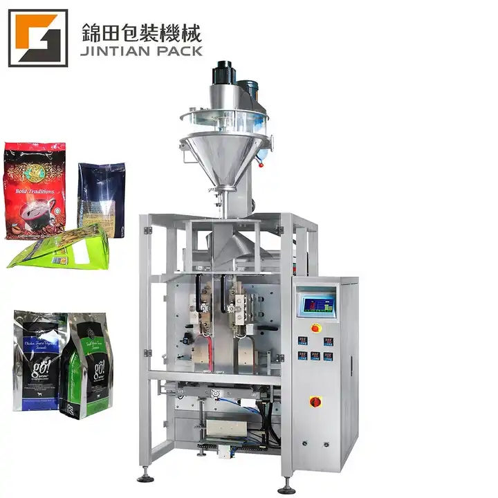 First class 4 edge sealing auto flour starch packaging machine coffee powder packing machine / 1