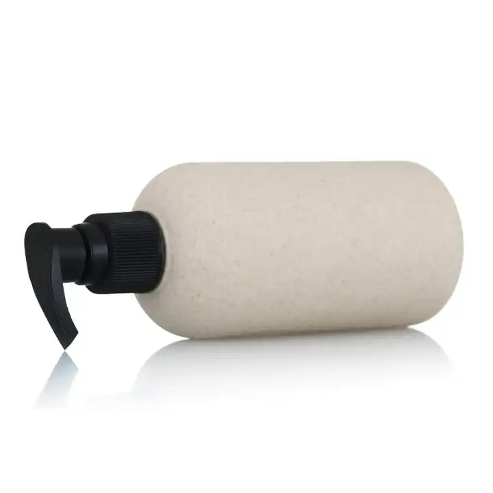 Hot sales 300ml 500ml Empty Biodegradable Wheat Straw shampoo bottle Plastic Bottles Wheat Straw Lot / 1