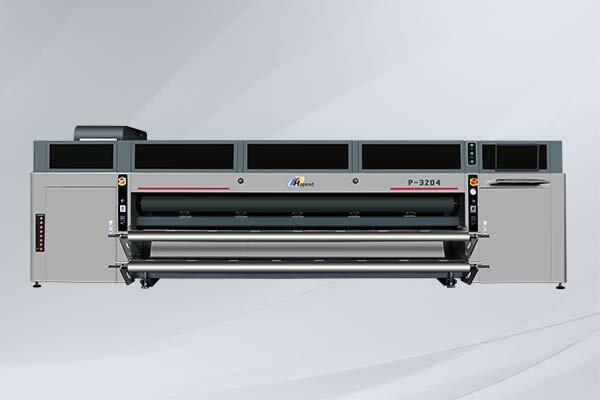 产品编号：P-3204-3.2米四排喷头配置工业UV卷材打印机