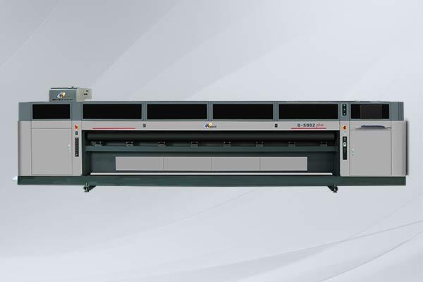 产品编号：Q-5002 plus-5米双排喷头配置工业UV卷材打印机