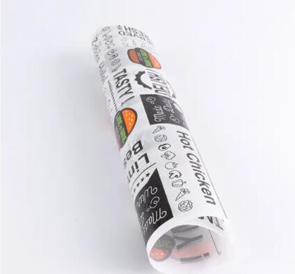 Free Sample Custom Logo Grease Proof Paper For Take Away Food / 2