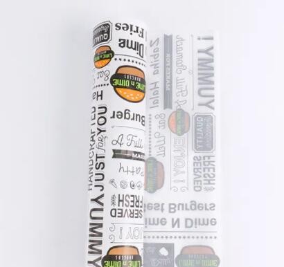 Free Sample Custom Logo Grease Proof Paper For Take Away Food / 3