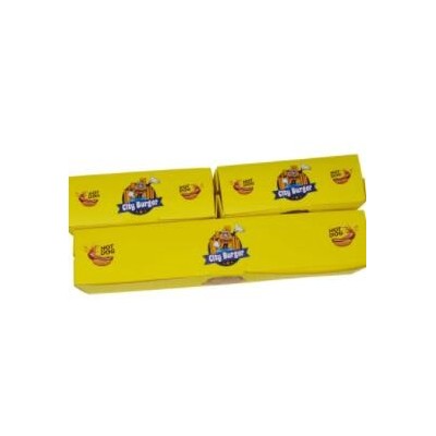 Eco-friendly Custom Logo Printed Art Paper Box Hot Dog Box