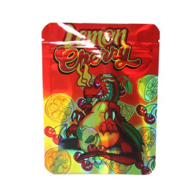 Heat Seal Foil Lined Custom Holographic Bags Resealable Mylar Ziplock Bags Holographic Zipper Pouch / 3