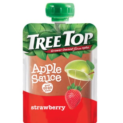 Custom Plastic Fruit Sauce Spout Pouch Transparent Printed Standing Spouch For Puree / 3