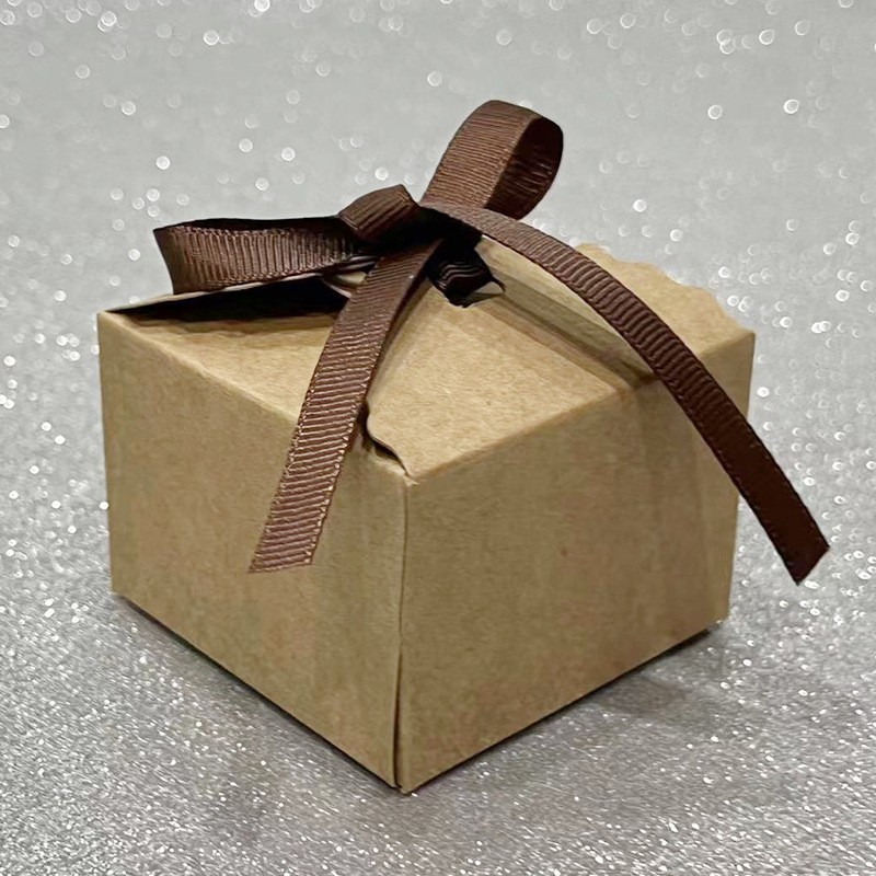 喜糖盒牛皮纸盒烘焙包装盒西点盒雪花酥糖果盒牛轧糖饼干盒子批发