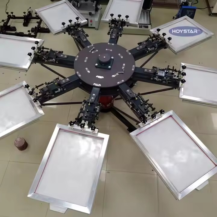 Octopus 8 Color 8 Station Screen Printing Machine For T-shirt/Textile/Clothes / 1