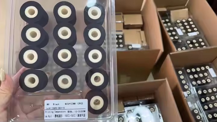 Friction ink roller coding machine AT1100a expiry date coding scratch resistant heat date code / 3