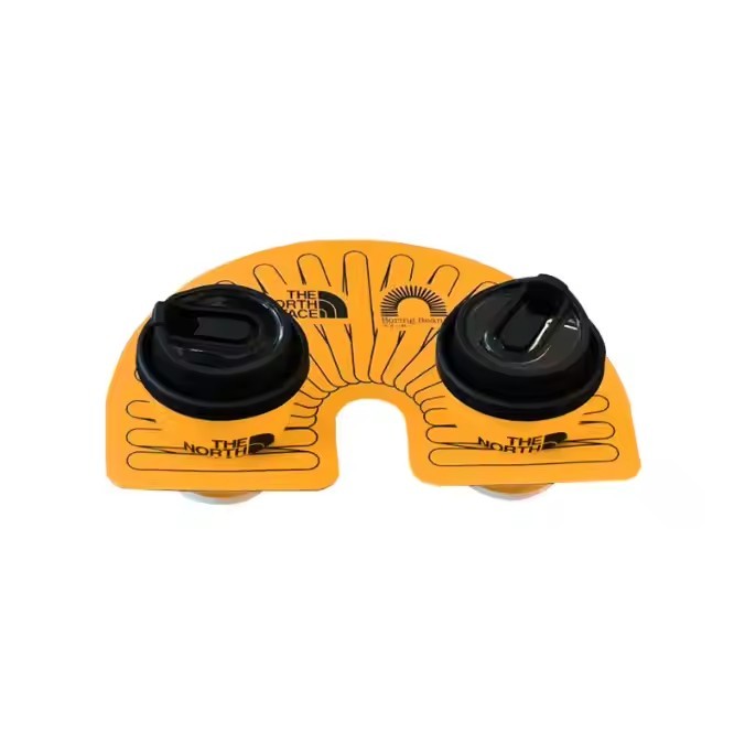 AT PACK Custom Corrugated Disposable Coffee Cup Holder Tray Portable Cup Holder Handling 2/4/6 Cups  / 2