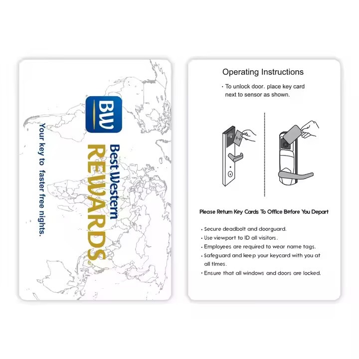 XCC Professional RFID Manufacture Offers New Version Hotel Key Card Waterproof PVC PET Material 1k 1 / 3