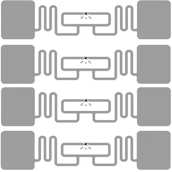 Alien H3 Chip UHF RFID Inlay Long Range Mini Waterproof PVC Book Management Tag 50*50mm 860-960MHz N / 2