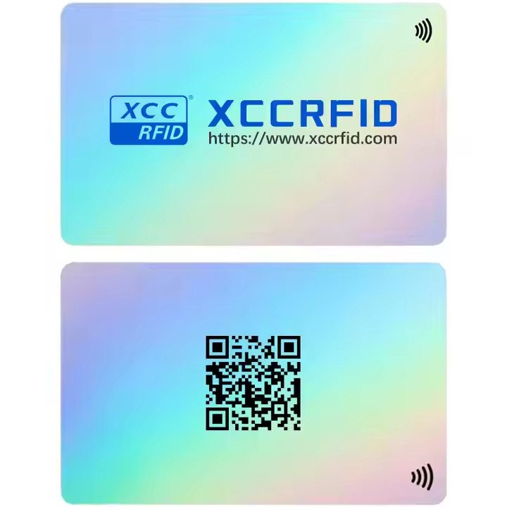 Wholesale Luxury 13.56MHz RFID Mini Tag Luxury White Business Greeting Card NFC Laser Printed PVC Th / 3