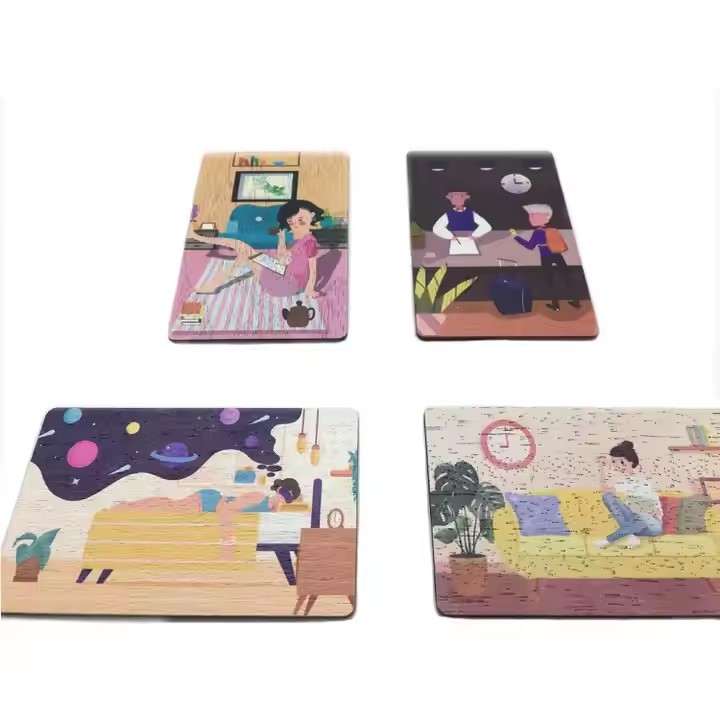RFID NFC Interface Key Holder Hotels Waterproof PVC PET Epoxy 13.56MHz 125kHz Wooden Invitation Card / 2