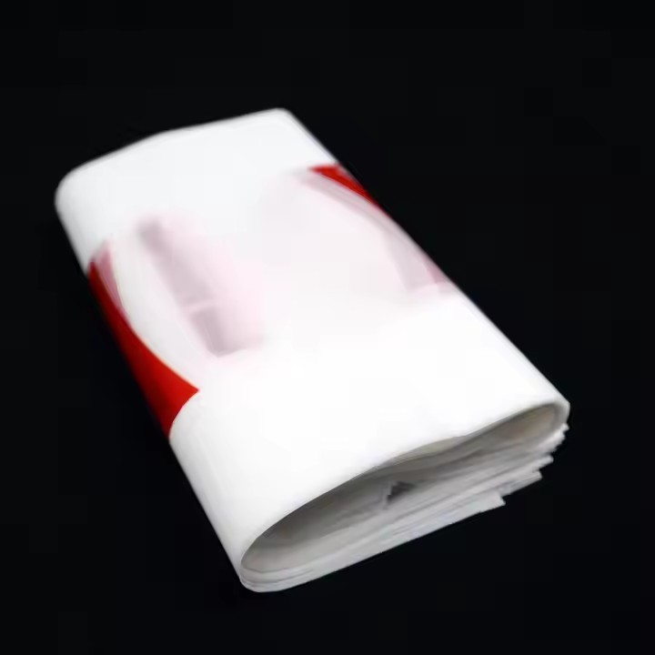Wholesale Environmental 100% Biodegradable T-shirt Bag Moisture-proof Vest with Logo Plastic Vest Sh / 2