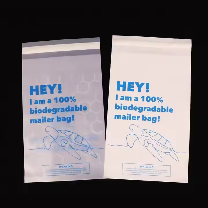 Customised Express Plastic Courier Clothes PE Packaging White Plastic Mailing Bags Express Polythene / 2